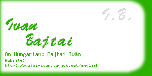 ivan bajtai business card